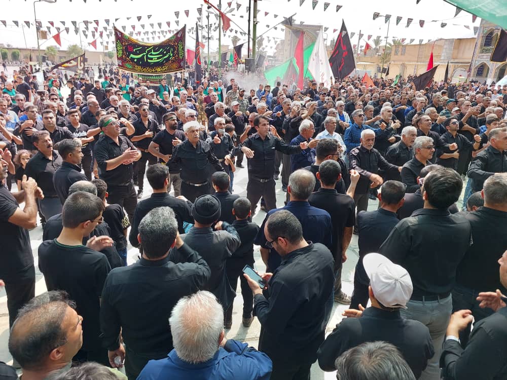 حضور پر شور و شعور مردم جهرم در مراسم تاسوعای حسینی ۱۴۰۲
