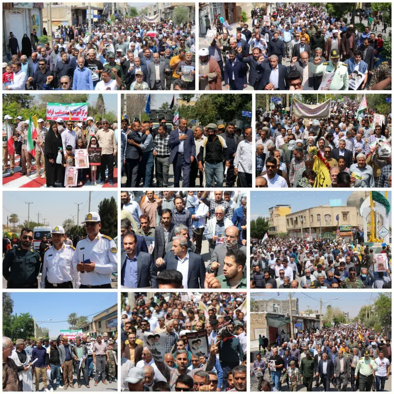 راهپیمایی روز جهانی قدس در جهرم